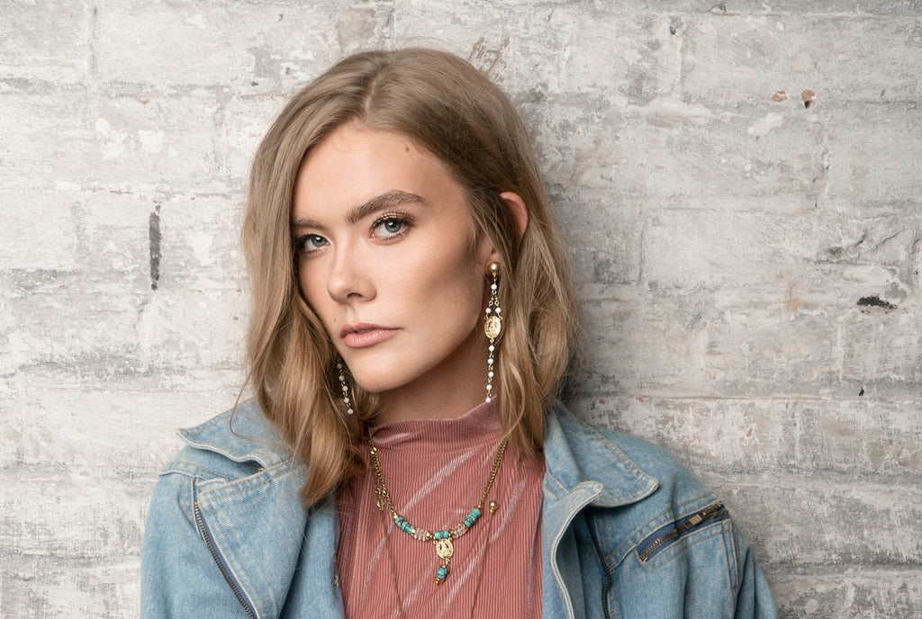 Boho jewelry, handmade earrings from Canada