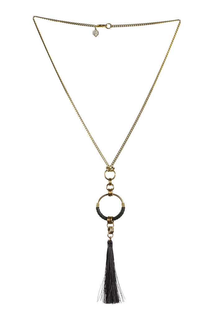 Long tassel necklace