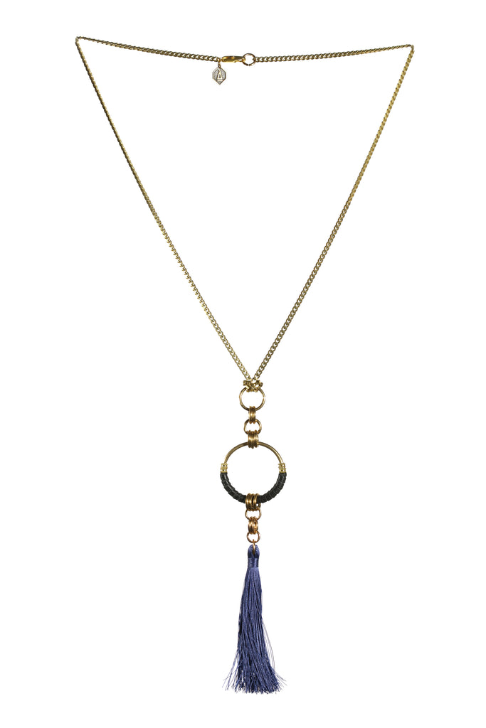 Long tassel necklace