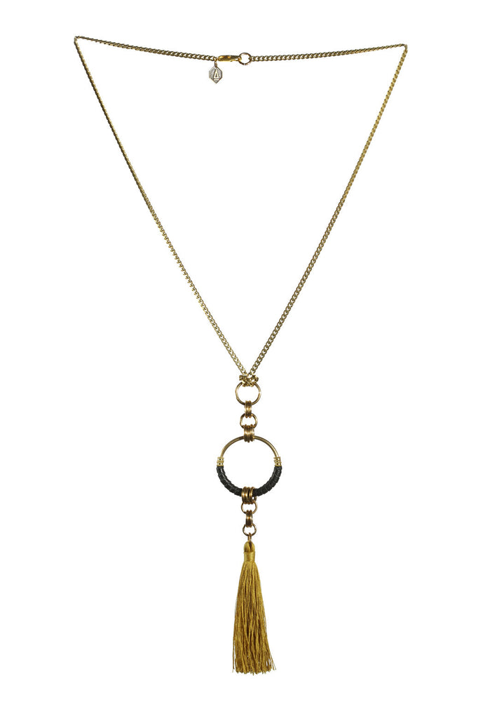 Long tassel necklace