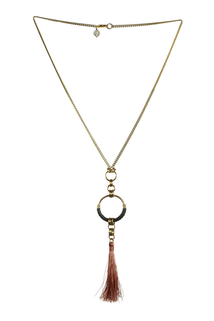 Long tassel necklace