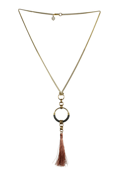 Long tassel necklace 